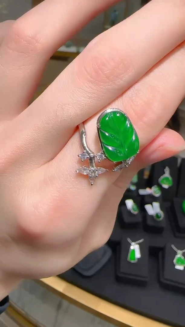 【闪购商品】翡翠戒指未镶嵌天然翡翠A货多样性发一件