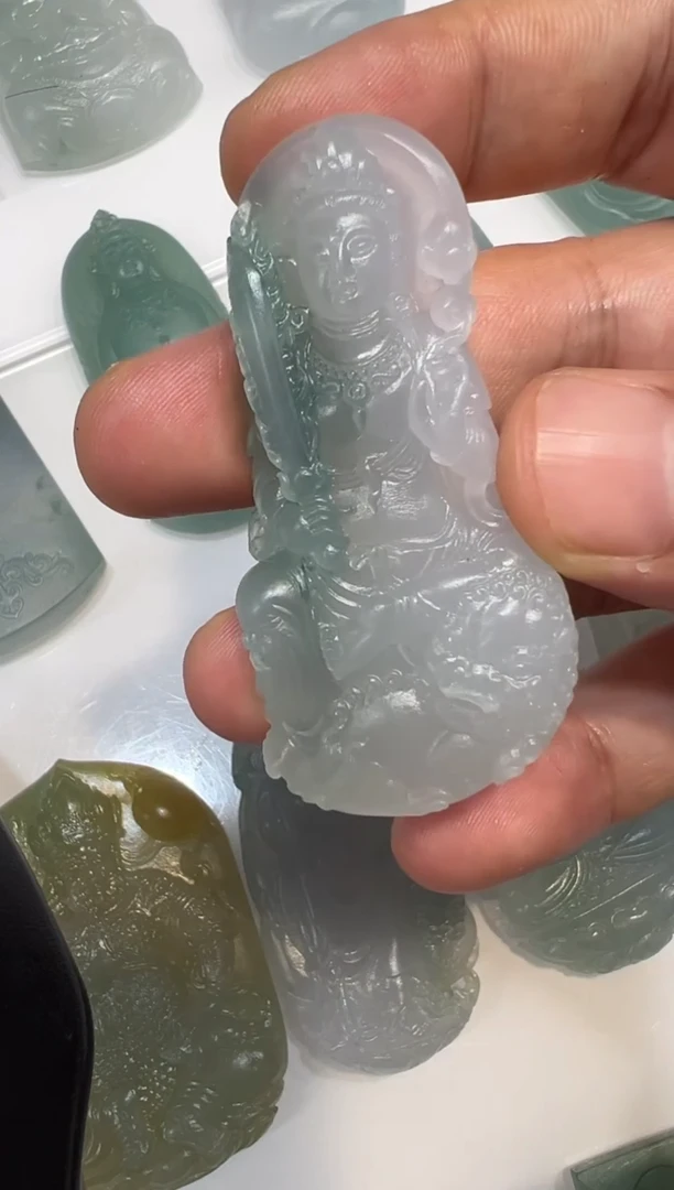 未镶嵌定制翡翠文殊
