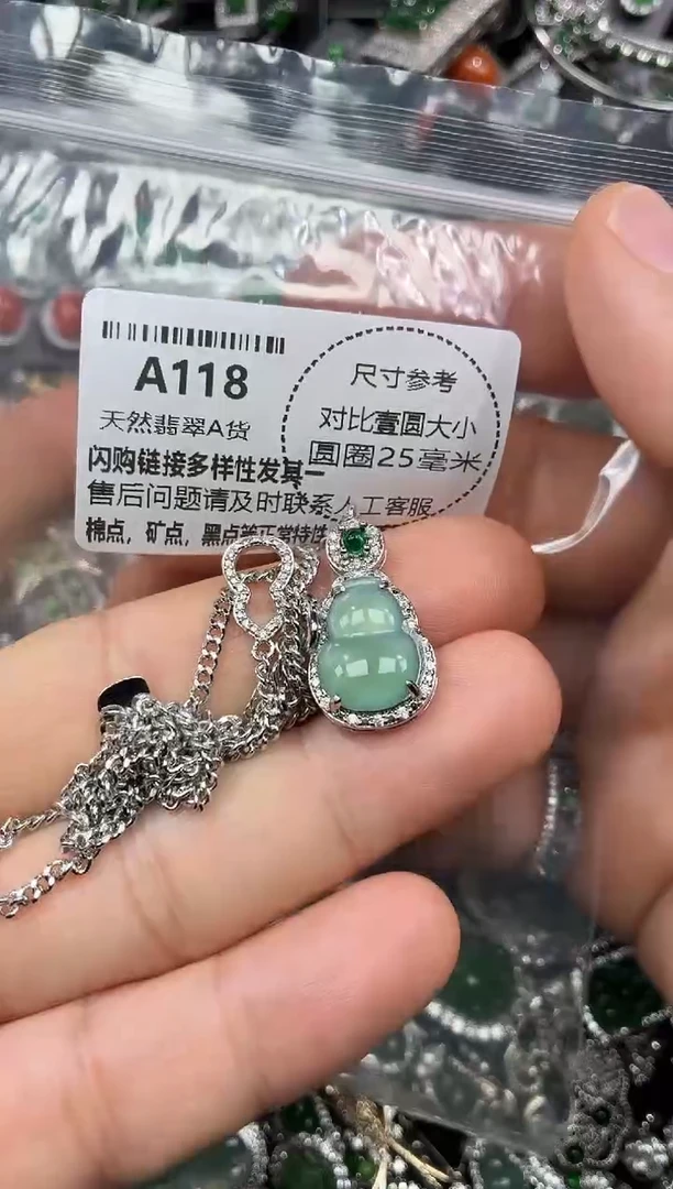 颈饰未镶嵌翡翠A118项链