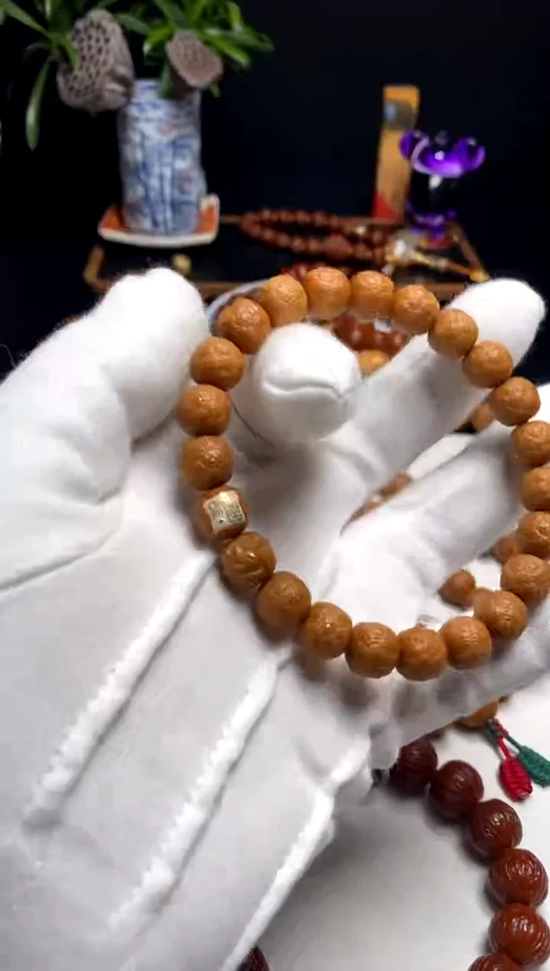 【闪购商品】猴头核桃手串雨墨臻至荔枝纹