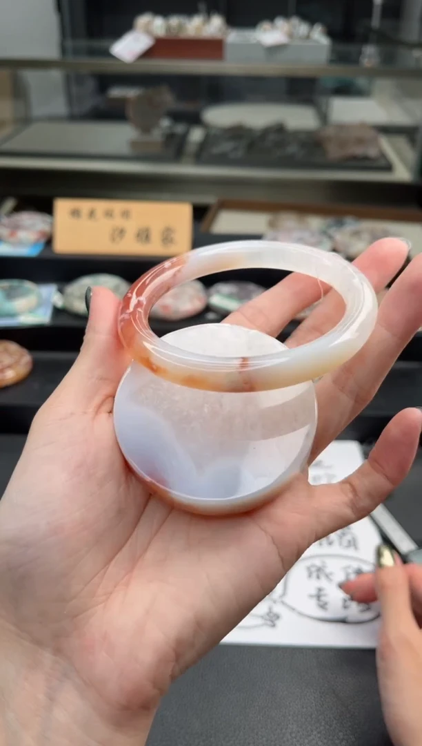 石英质玉手镯未镶嵌64圈口（赠送镯心）6508159