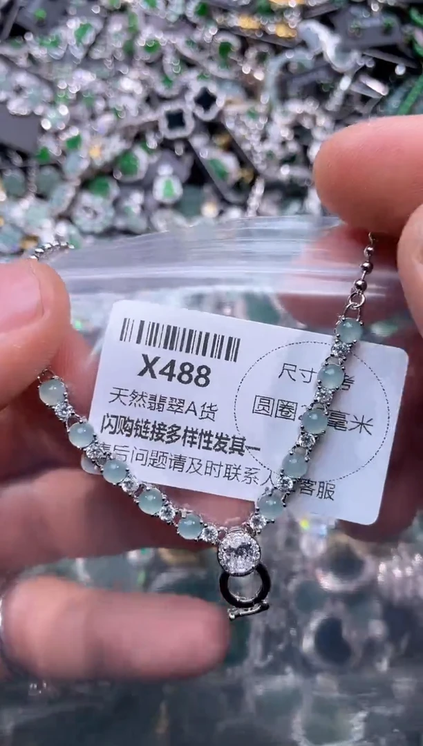 【闪购商品】翡翠颈饰未镶嵌X488项链