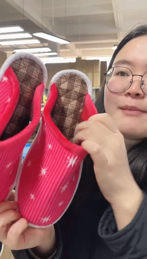 粉色棉拖39码3号