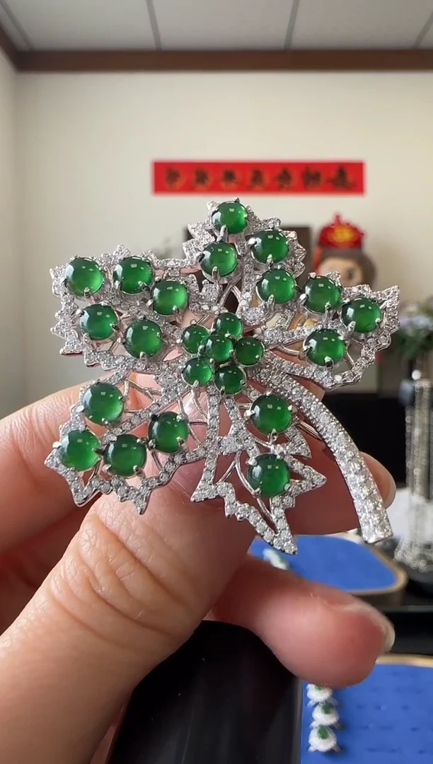 【闪购商品】翡翠吊坠(不含链)银S925镶嵌银镶