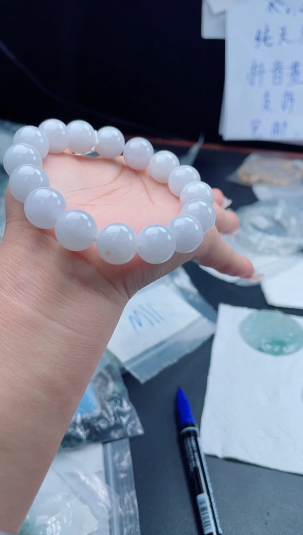 未镶嵌定制翡翠珠串