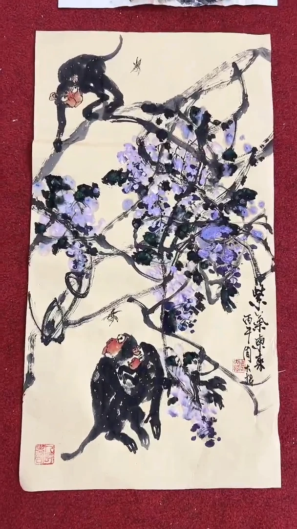 国画周大拙/国画/花鸟