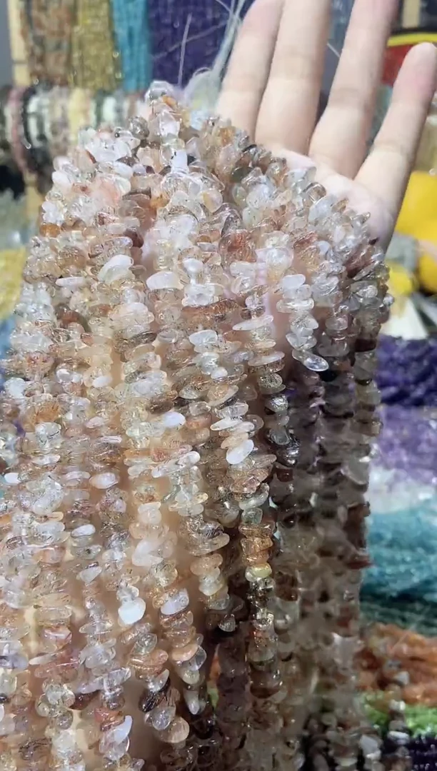 未镶嵌珠宝半成品水晶aaa黑金超七