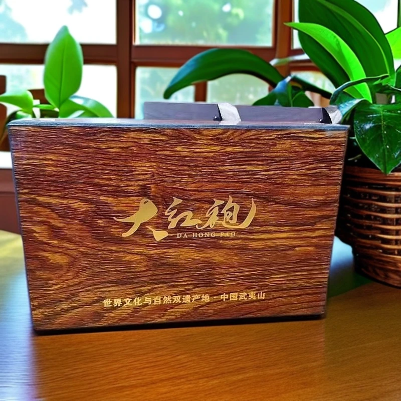 【大红袍】实木礼盒武夷岩茶大红袍节日必备送长辈高端茶礼150克团