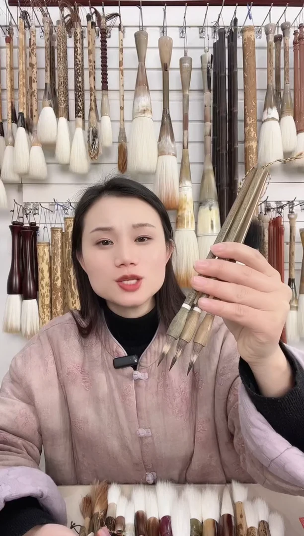 5号【清水试笔，拒绝蘸墨】墨琳笔庄毛笔3支