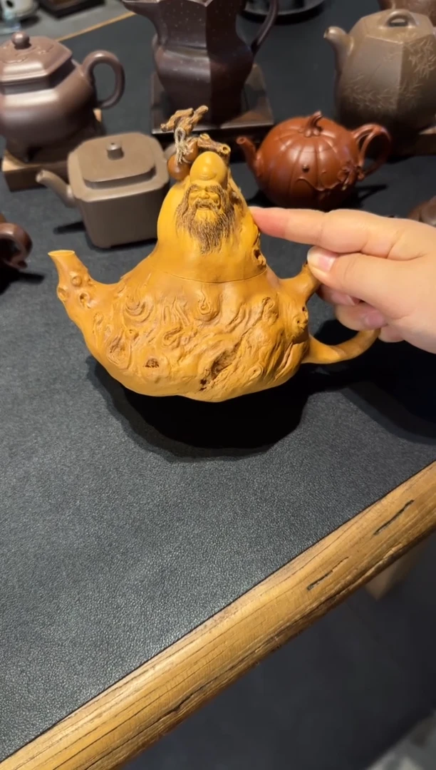 茶壶紫砂云*子达摩花器 【预】