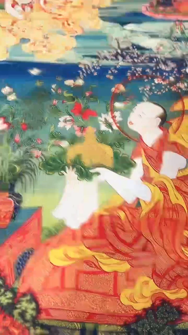 卷轴画绘画类唐卡  16029