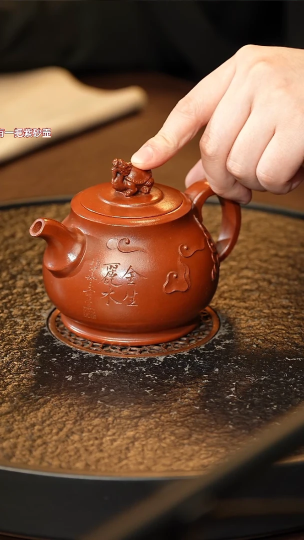 茶壶紫砂jy 赑屃 红清水 360