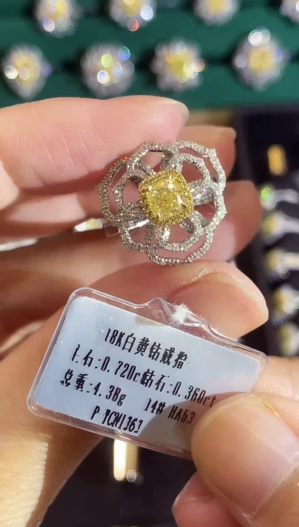 18K金镶嵌戒指钻石39