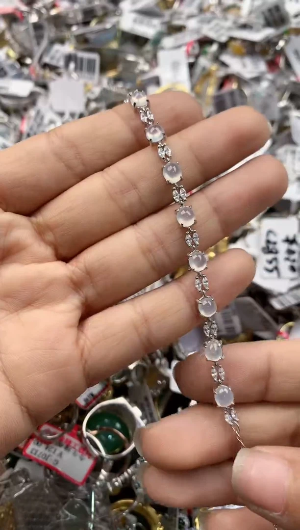 银S925镶嵌戒指翡翠101010---10