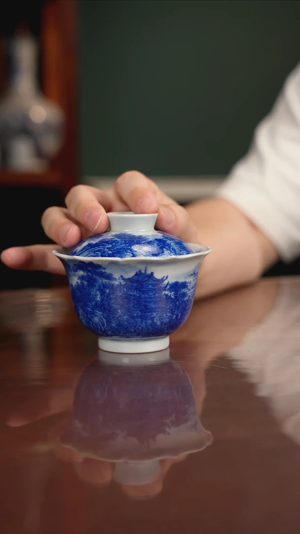 自成堂柴窑 山水楼阁