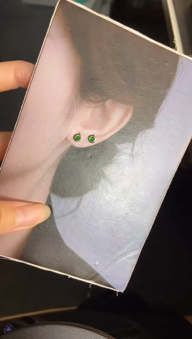 吊坠(不含链)银S925镶嵌翡翠1