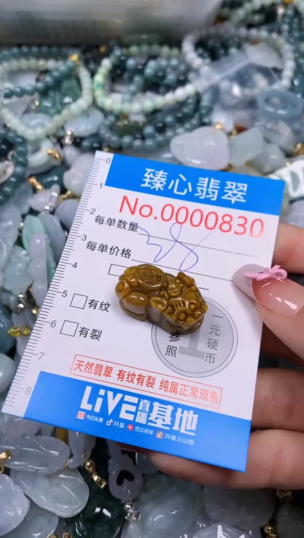 【闪购商品】翡翠颈饰未镶嵌含绳000830