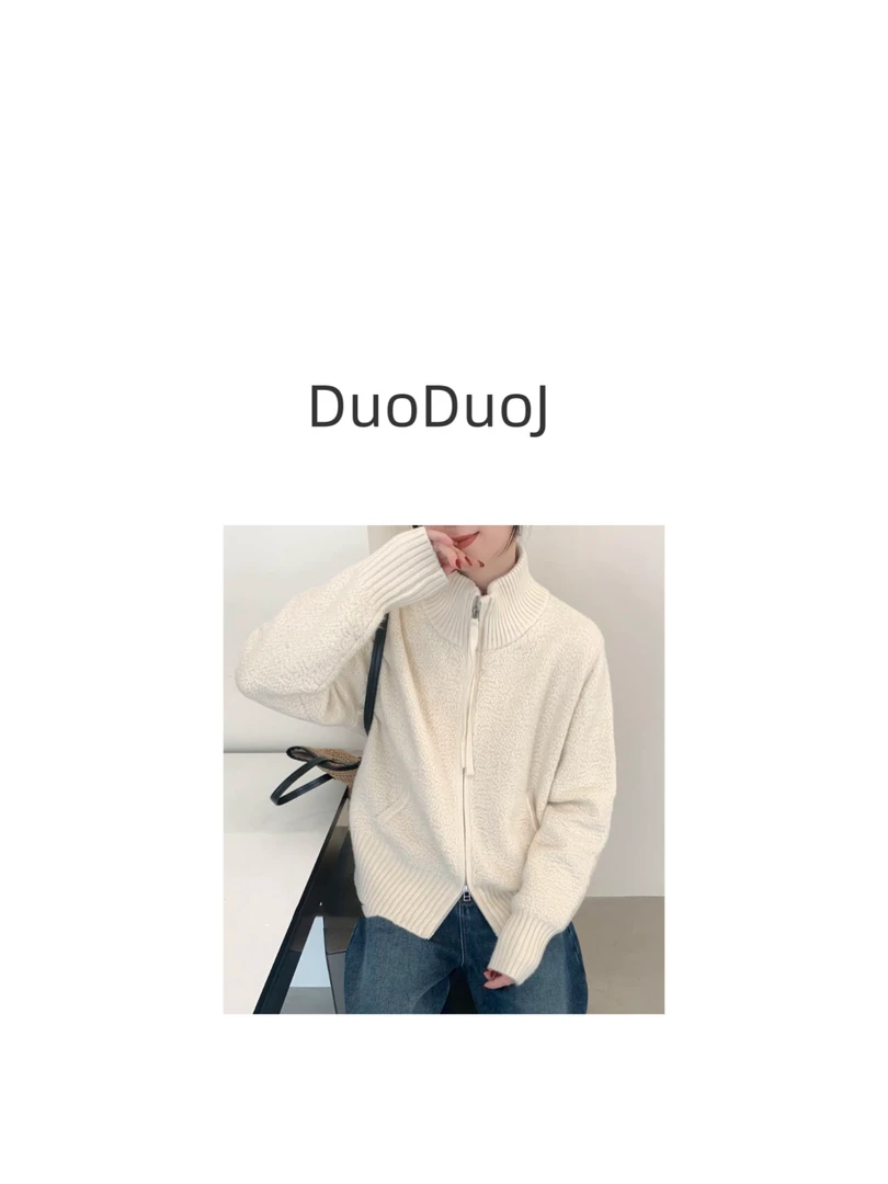 【DuoDuoJ】【卷卷毛衣】韩系休闲百搭高领慵懒纯色时尚