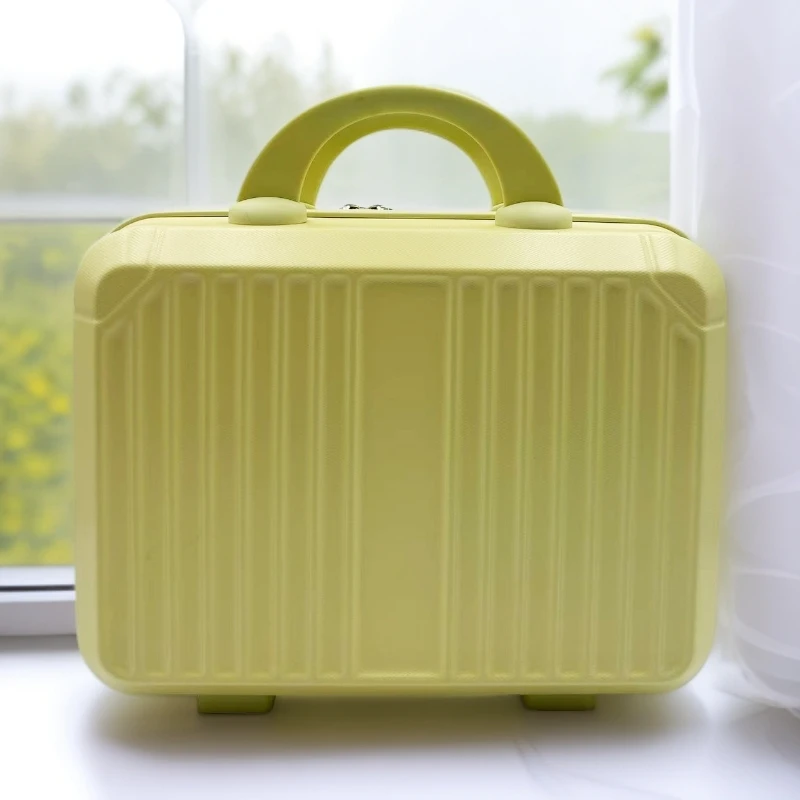 新款14寸化妆箱时尚潮流硬复古拉链旅行箱防水韩版山系ins风