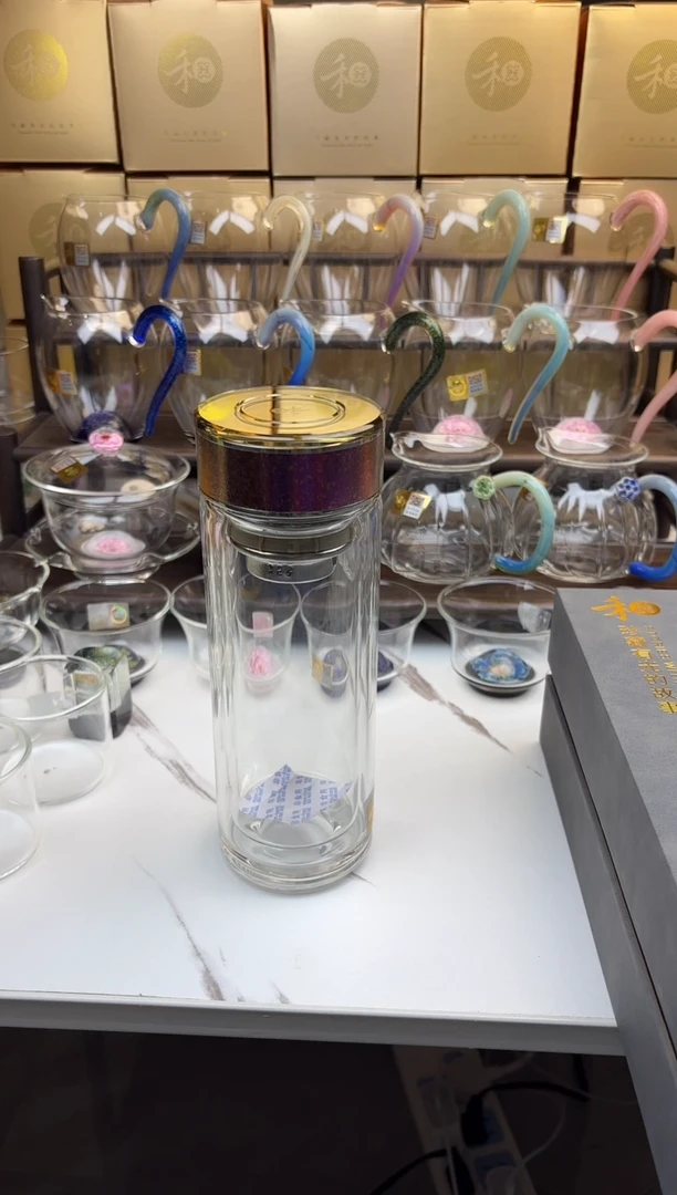 玻璃手工艺品M****N禾器  沁岚玫瑰金保温杯