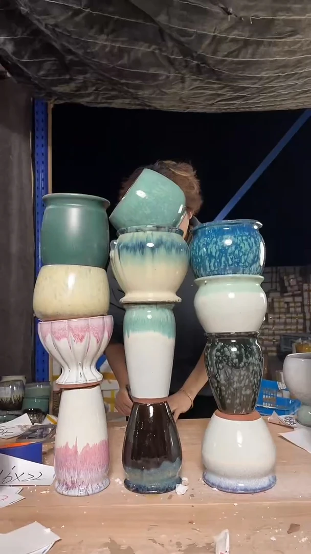 紫砂花盆宜兴紫砂粗陶花盆79.8-2