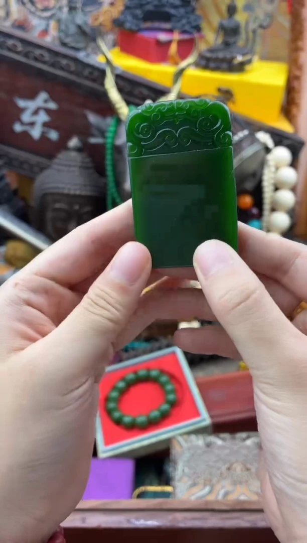 和田玉未镶嵌挂件慧心甄选直播推荐