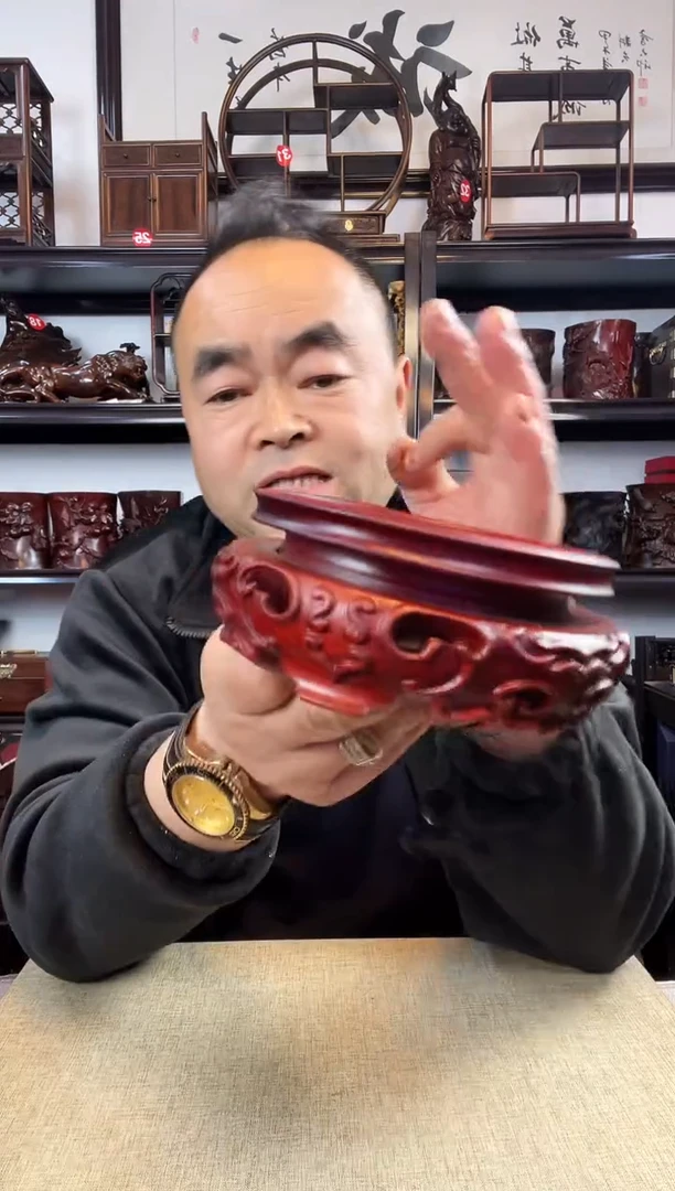 木老李红木工艺品817瑕疵