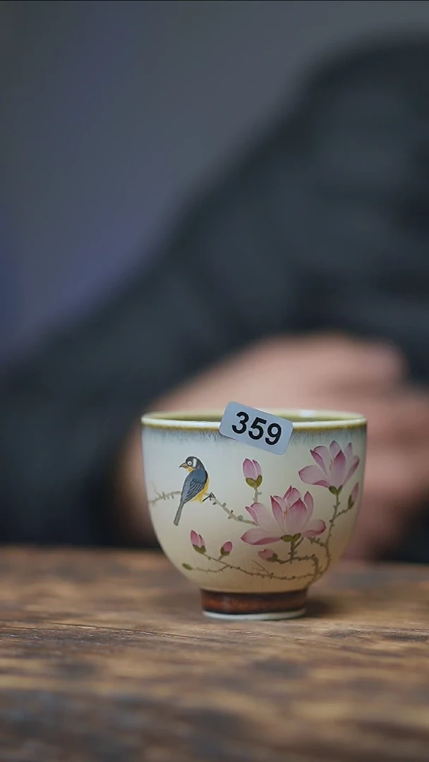 【闪购商品】359景德镇手绘花鸟杯子