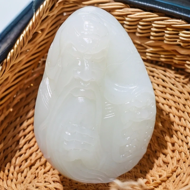 和田玉未镶嵌吊坠(赠链)