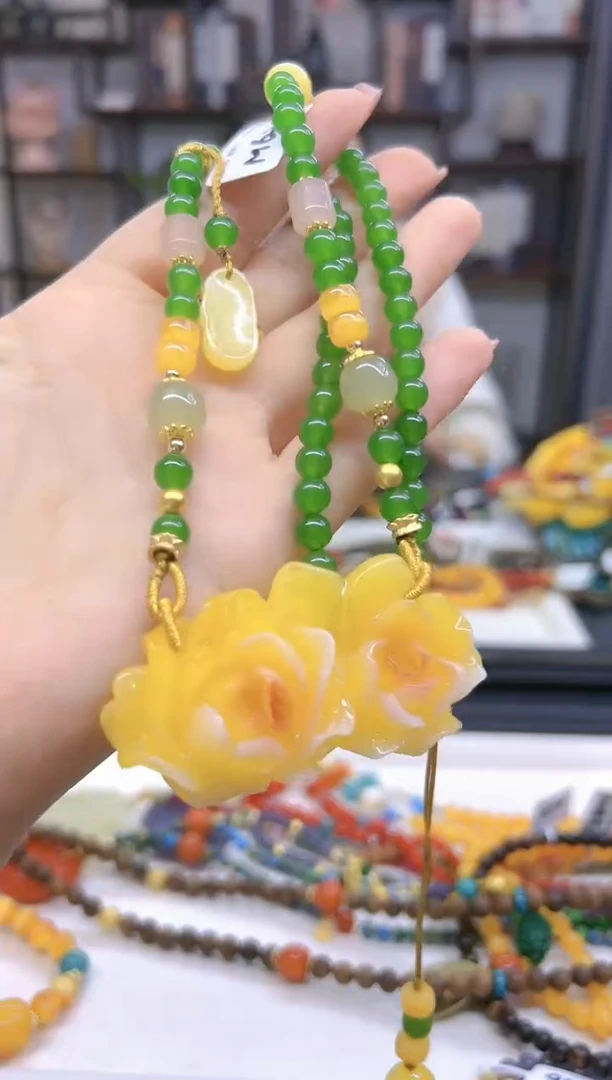 【闪购商品】和田玉（碧玉）毛衣链未镶嵌M620