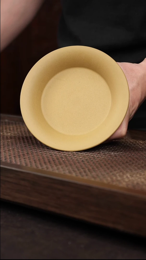 茶杯紫砂黄金段壶承