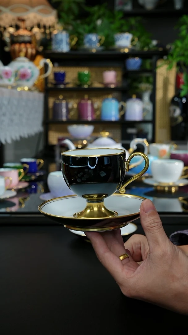 手工乌金釉咖啡杯，，，，，，