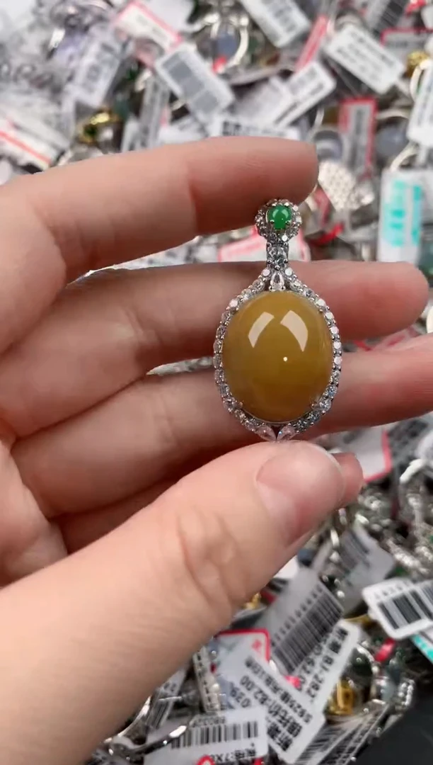 银S925镶嵌戒指翡翠777    1