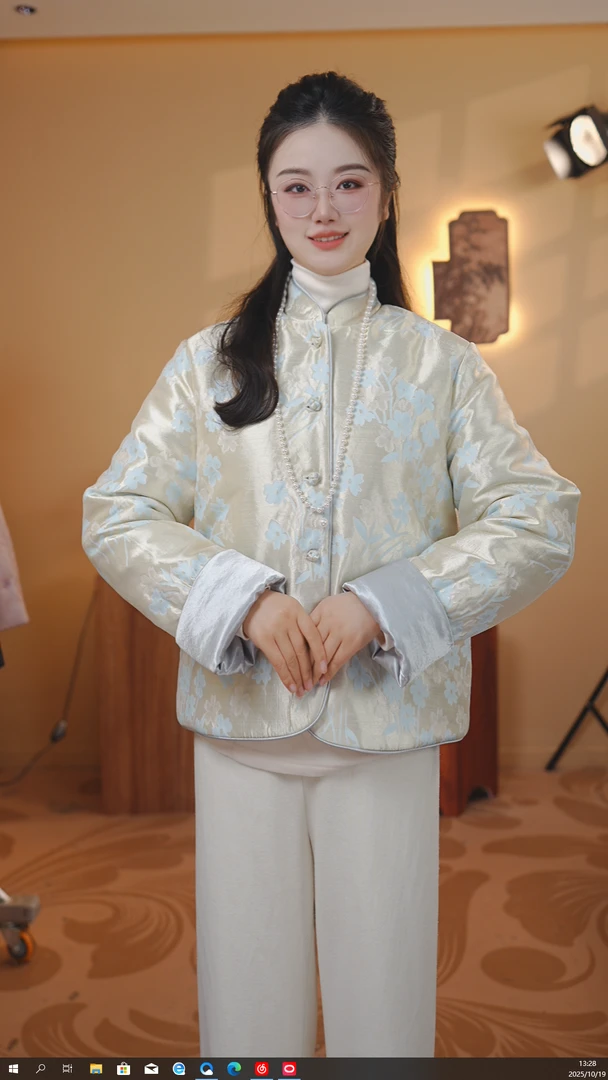 【念枝】冬季国风新中式冬款棉服上衣女