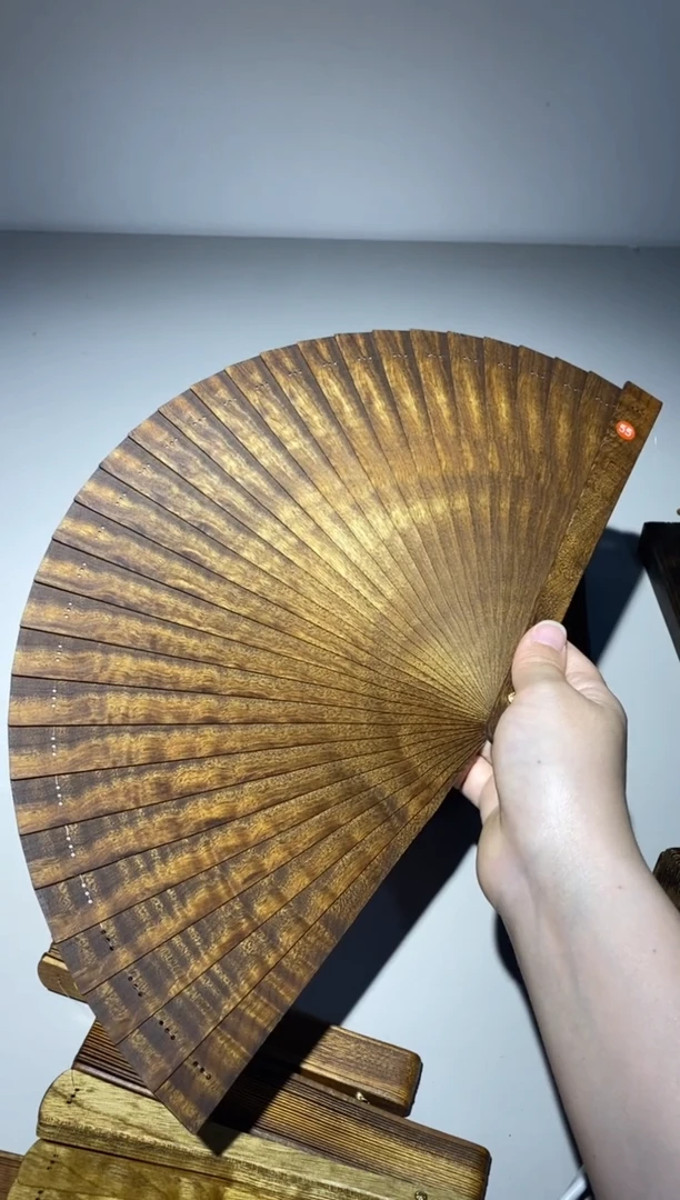 金丝楠21cm金丝楠木小叶桢楠扇55