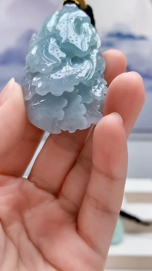 未镶嵌定制翡翠5167lr-毛货挂件77