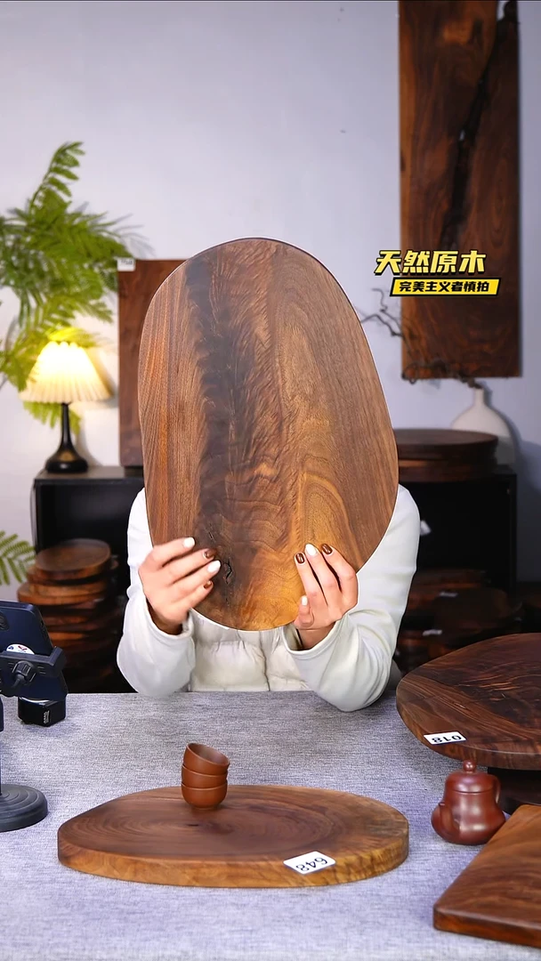 木北美黑胡桃原木.干裂疤结不属于商品质量问题完美主义者慎拍