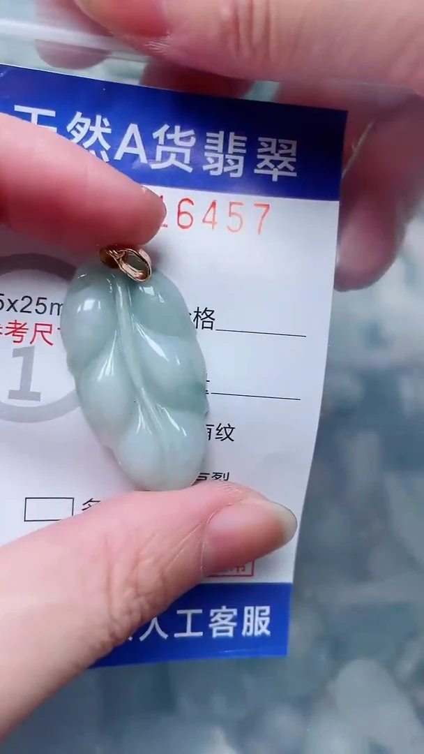 翡翠未镶嵌吊坠(不含链)1