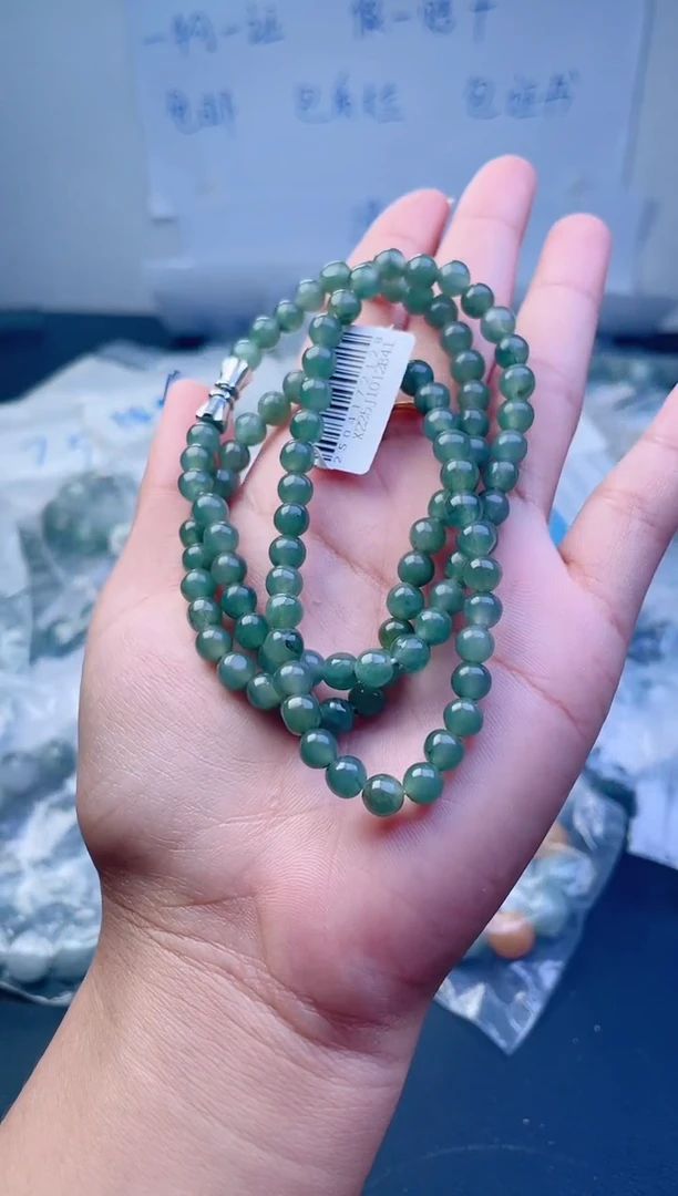 未镶嵌手链翡翠珠串