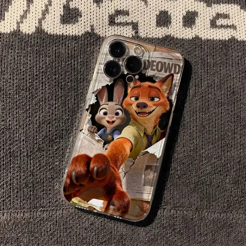 疯狂动物城适用iphone17苹果16手机壳小米OPPO华为VIVO荣耀一加