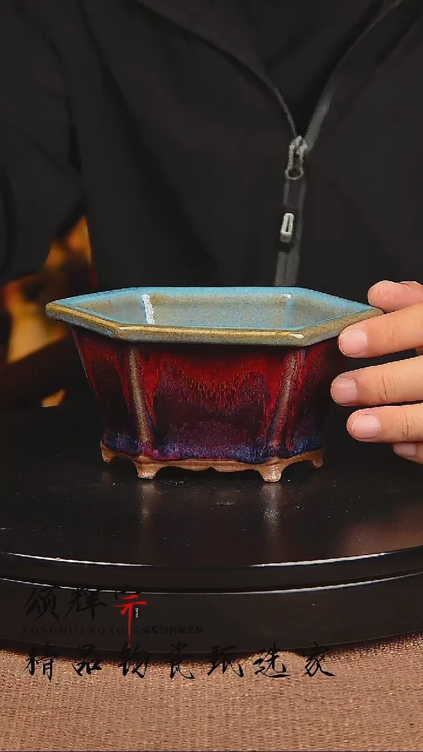瓷片宋代五大官窑钧瓷作品花盆