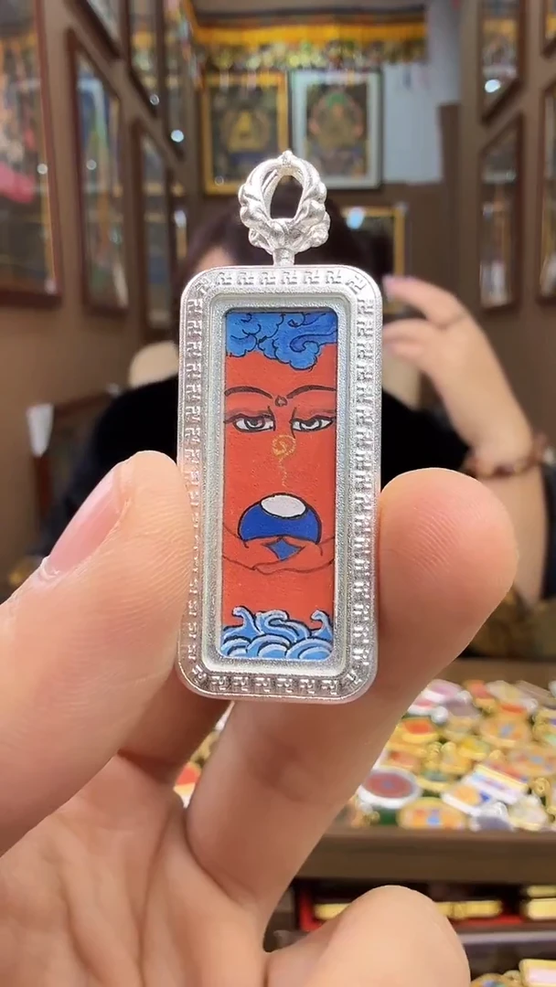 吊坠阿弥陀佛-纯手绘唐卡