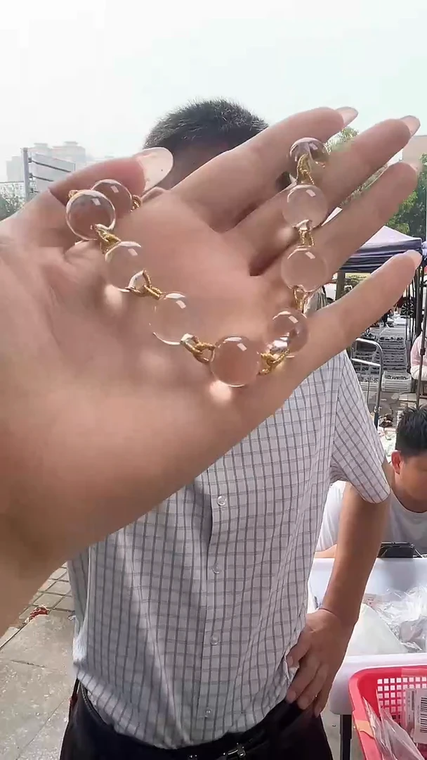 水晶手链未镶嵌天然DIY手串多样性发一13mm