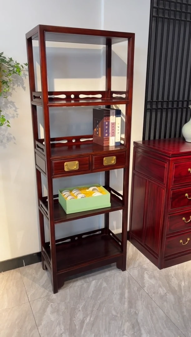 紫檀木类书架书架178