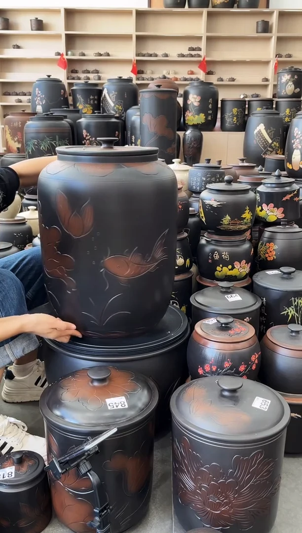 罐瑕疵水缸36升荷花   985