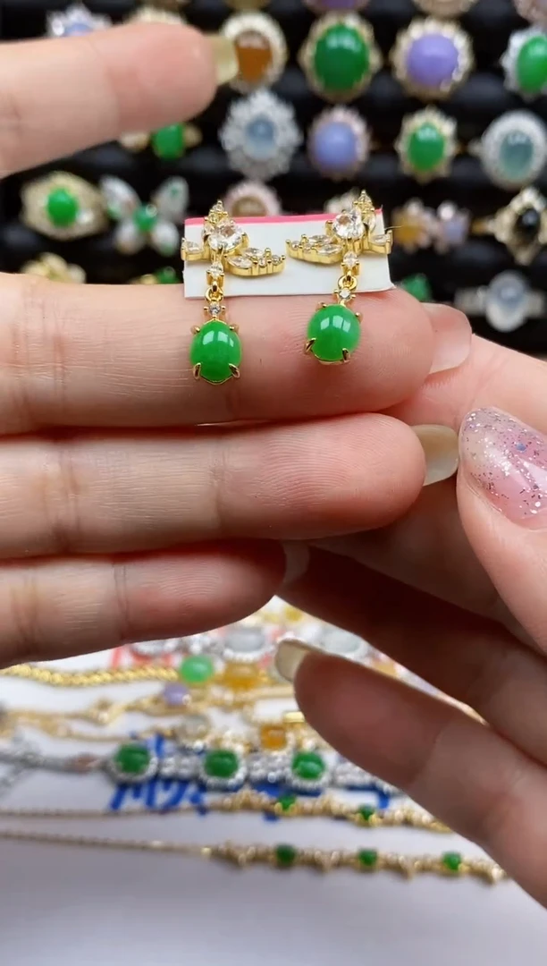 银S925镶嵌戒指翡翠1131