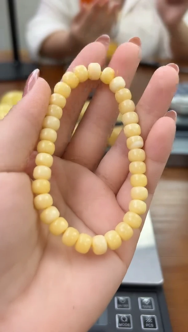 未镶嵌蜜蜡裸石琥珀蜜蜡手串