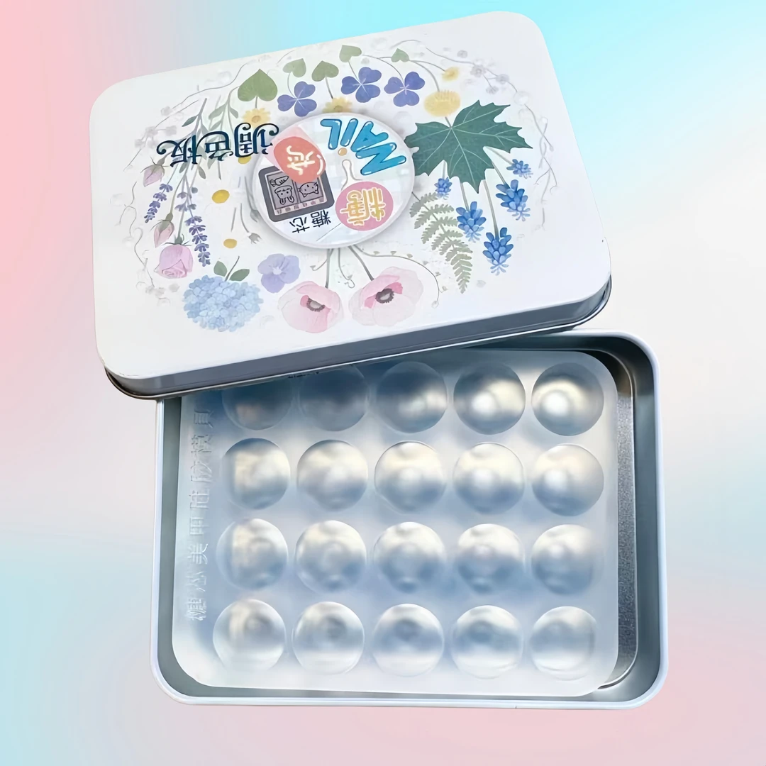 糖芯正品美甲穿戴甲硅胶模具20格调色盘加盒装