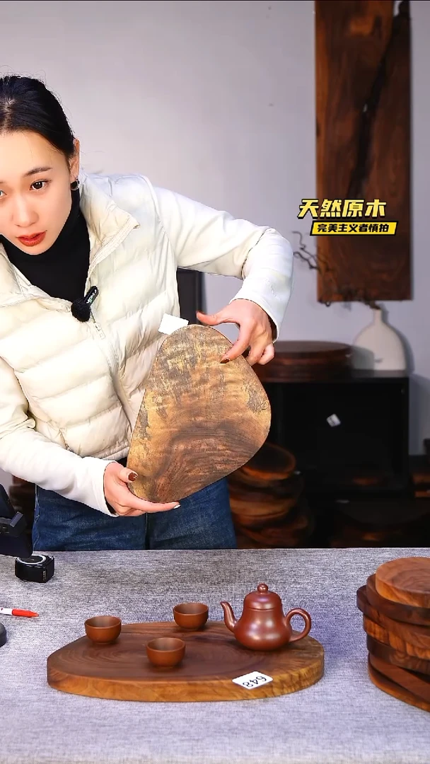 木北美黑胡桃原木.干裂疤结不属于商品质量问题完美主义者慎拍