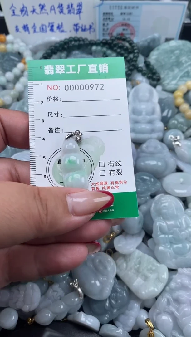 翡翠未镶嵌颈饰天然A货翡翠0972